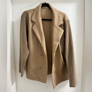 Stylish Tan Women's Jacket/ pea coat